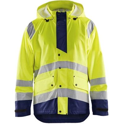 Blaklader 4327 giacca antipioggia alta visibilità - uomo - Giallo/navy - Giacca da pioggia Blaklader 4327 giacca antipioggia alta visibilità - uomo - Giallo/navy - Giacca da pioggia