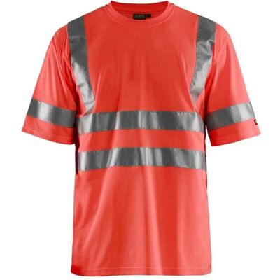 Blaklader 3413 High Vis T-shirt - Reflekterende, Rød, L Blaklader 3413 High Vis T-shirt - Reflekterende, Rød, L