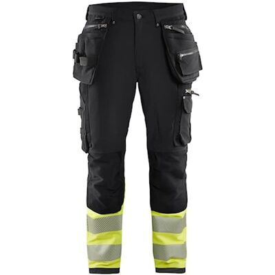 Blaklader 1993 Hi-vis bukser - Herre - 4-veis stretch - Svart/gul Blaklader 1993 Hi-vis bukser - Herre - 4-veis stretch - Svart/gul
