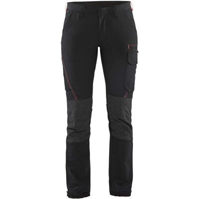 Blaklader 7122 Damen 4-Veis-Stretch Bukser Cordura - Kvinner (71221645) Svart/rød 18 Blaklader 7122 Damen 4-Veis-Stretch Bukser Cordura - Kvinner (71221645) Svart/rød 18