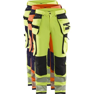 Blaklader 1997 hi-vis bukser - herre - orange/navy blå Blaklader 1997 hi-vis bukser - herre - orange/navy blå