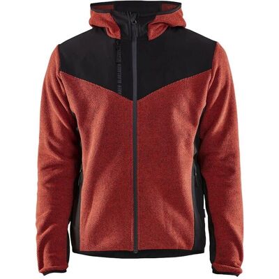 Blaklader 5940 Strickjacke mit Softshell - Herren Gebrannt rot/schwarz XXL Blaklader 5940 Strickjacke mit Softshell - Herren Gebrannt rot/schwarz XXL