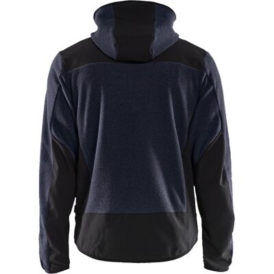 Blaklader 5940 Strikket jakke med Softshell - Herre Mørk marineblå/sort Blaklader 5940 Strikket jakke med Softshell - Herre Mørk marineblå/sort
