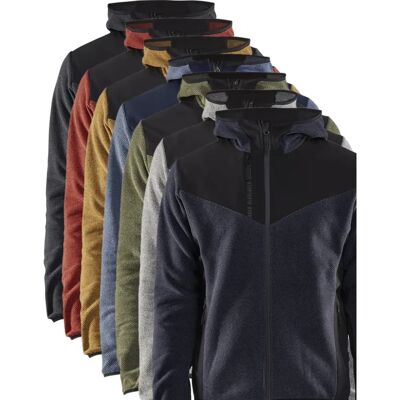 Blaklader 5940 Knitted Jacket with Softshell - Men's Grey melange/black Blaklader 5940 Knitted Jacket with Softshell - Men's Grey melange/black