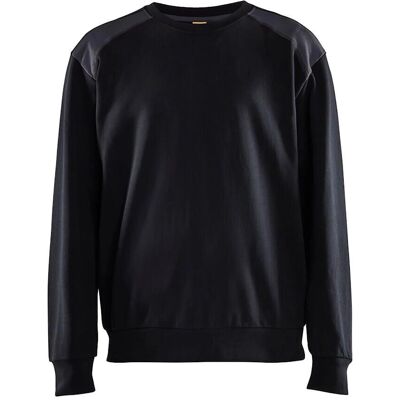 Blaklader 3580 sweatshirt med rund hals - herre Svart/middels grey Blaklader 3580 sweatshirt med rund hals - herre Svart/middels grey