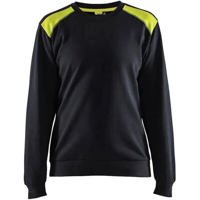 Blaklader 3408 Sweatshirt - Sort/high Vis Gul - Kvinder Blaklader 3408 Sweatshirt - Sort/high Vis Gul - Kvinder