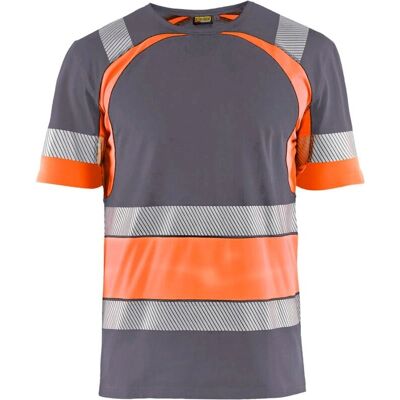 Blaklader 3421 Hi-vis Arbeid T-skjorte - Menn - Middels grå/hi-vis oransje - Arbeids T-skjorte Blaklader 3421 Hi-vis Arbeid T-skjorte - Menn - Middels grå/hi-vis oransje - Arbeids T-skjorte