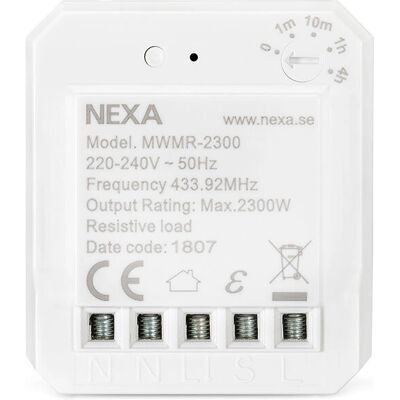 NEXA MWMR-2300 Hvit Elektrisk Relé - Smart Kontroll NEXA MWMR-2300 Hvit Elektrisk Relé - Smart Kontroll