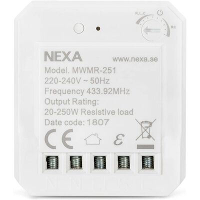 Nexa MWMR-251 Hvit dimmer med Smart Mode Nexa MWMR-251 Hvit dimmer med Smart Mode