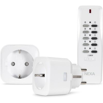 Nexa MYCR-2 Smartplugg - Trådløs På/Av-Sett Nexa MYCR-2 Smartplugg - Trådløs På/Av-Sett