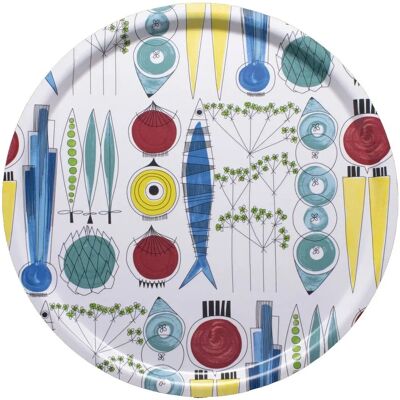 Almedahls Picnic rund serveringsbrett 38cm Multi Almedahls Picnic rund serveringsbrett 38cm Multi
