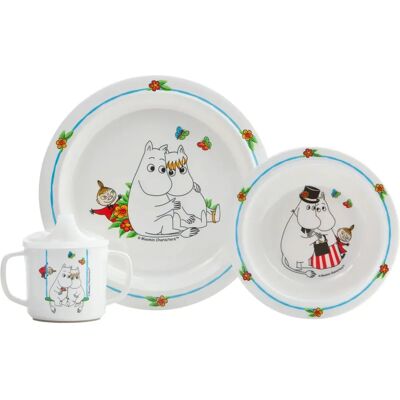 Rätt Start Moomins - Barnservis - 3 delar Rätt Start Moomins - Barnservis - 3 delar