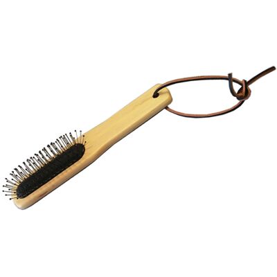 Borstiq Farm Brosse cheval avec pointes métalliques - Crinière et queue - Publicité Borstiq Farm Brosse cheval avec pointes métalliques - Crinière et queue - Publicité
