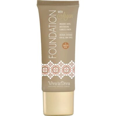Viva La Diva Argan Oil Foundation - Medium Coverage, Natural Finish Viva La Diva Argan Oil Foundation - Medium Coverage, Natural Finish