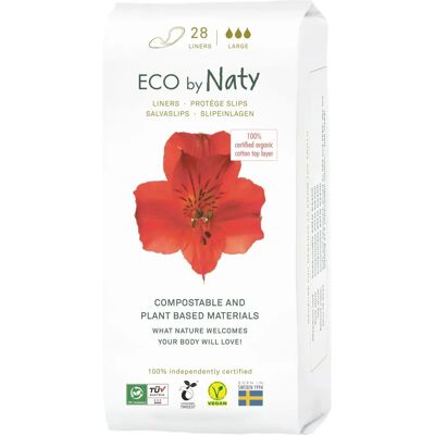 Eco by Naty Large Organic Cotton Panty Liners - Panty Liners Eco by Naty Large Organic Cotton Panty Liners - Panty Liners