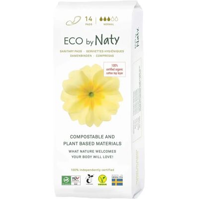 Naty Bio-Baumwoll Damenbinden - 14 Stück Naty Bio-Baumwoll Damenbinden - 14 Stück