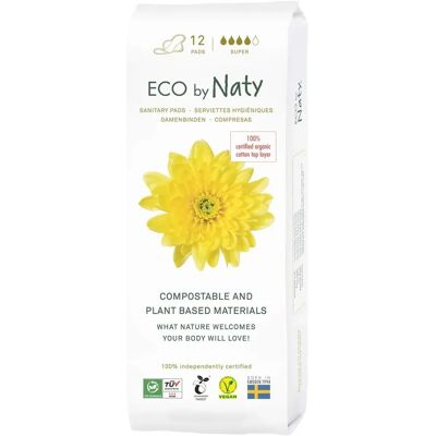 Eco by Naty Bio-Baumwoll Super Slipeinlagen - Slipeinlagen Eco by Naty Bio-Baumwoll Super Slipeinlagen - Slipeinlagen