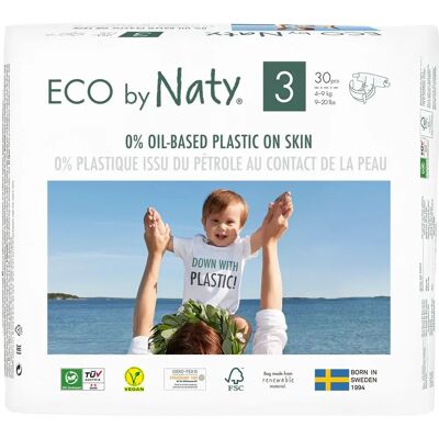Naty Eco Windeln - Größe 3 Mittel 4-9kg - Windeln Naty Eco Windeln - Größe 3 Mittel 4-9kg - Windeln