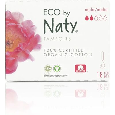 Tampons Bio Naty - Organiques, Biodégradables, Végans - Hygiène Féminine - Publicité Tampons Bio Naty - Organiques, Biodégradables, Végans - Hygiène Féminine - Publicité