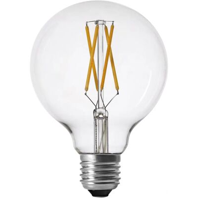 PR Home - Shine LED Filament Globe 95 mm - Transparent LED-pære PR Home - Shine LED Filament Globe 95 mm - Transparent LED-pære