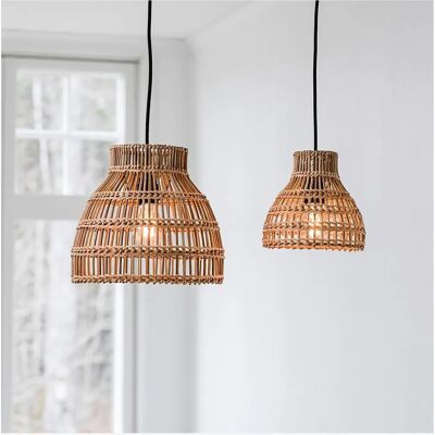 PR Home Sarah Pendellampe - Naturrattan 18cm PR Home Sarah Pendellampe - Naturrattan 18cm