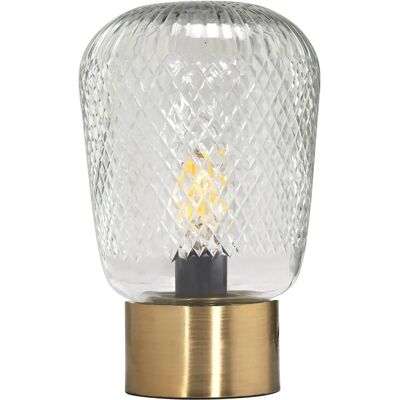 PR Home Juliette 21 cm Glas Bordlampe - Transparent PR Home Juliette 21 cm Glas Bordlampe - Transparent
