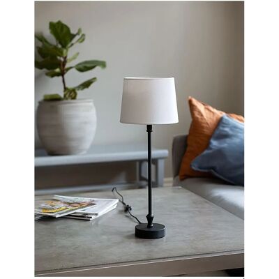 PR Home Liam S ort Bordlampe - Metal, 46cm, E27 Max 40W PR Home Liam S ort Bordlampe - Metal, 46cm, E27 Max 40W