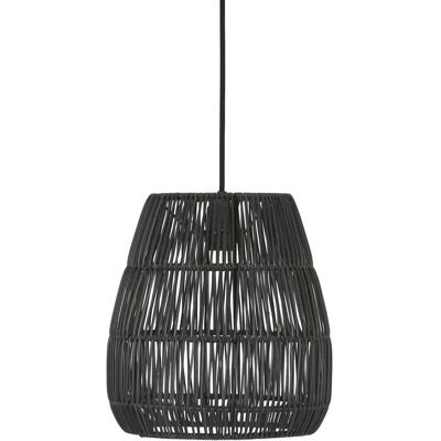 PR Home Saigon Außenpendelleuchte - 28cm, Schwarz, Synthetischer Rattan PR Home Saigon Außenpendelleuchte - 28cm, Schwarz, Synthetischer Rattan