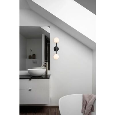 PR Home Sigma 49 cm Væglampe - Minimalistisk Sort - Badeværelse PR Home Sigma 49 cm Væglampe - Minimalistisk Sort - Badeværelse