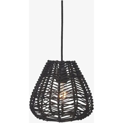 PR Home Adelle 24 cm Pendellampe - Rattan, Sort, 25cm PR Home Adelle 24 cm Pendellampe - Rattan, Sort, 25cm