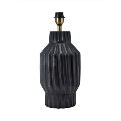 PR Home Turi 45cm mangotræslampe - Sort - Håndlavet, Unik PR Home Turi 45cm mangotræslampe - Sort - Håndlavet, Unik