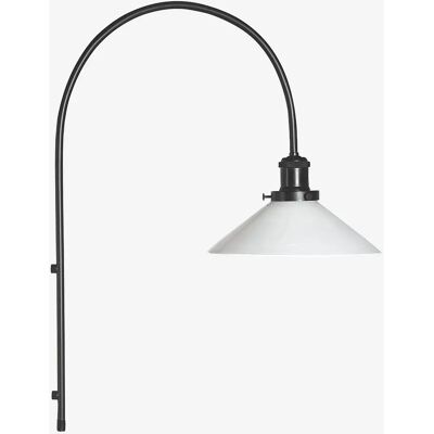 PR Home Væglampe - 25cm Opalglas - Sort Ramme - E27 Max 25W PR Home Væglampe - 25cm Opalglas - Sort Ramme - E27 Max 25W