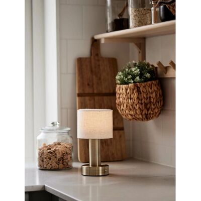 PR Home - Tiara Wiederaufladbare Tischlampe - Antik Messing PR Home - Tiara Wiederaufladbare Tischlampe - Antik Messing