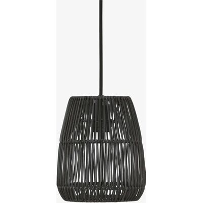 PR Home Saigon Rattan-Optik Deckenleuchte - 18cm - Schwarz PR Home Saigon Rattan-Optik Deckenleuchte - 18cm - Schwarz