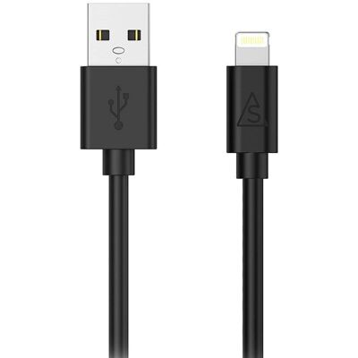 Smartline USB-A til Lightning Kabel - 3m - Svart Smartline USB-A til Lightning Kabel - 3m - Svart