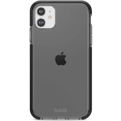HoldIt iPhone 12 / 12 Pro Schwarzer stoßfester flexibler Kunststoffhülle HoldIt iPhone 12 / 12 Pro Schwarzer stoßfester flexibler Kunststoffhülle