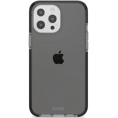 Holdit iPhone 13 Pro Max doorzichtige schokbestendige cover zwart Holdit iPhone 13 Pro Max doorzichtige schokbestendige cover zwart