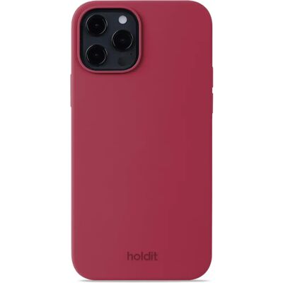 Holdit Siliconen Hoesje iPhone 12/12 Pro - Rood Fluweel Holdit Siliconen Hoesje iPhone 12/12 Pro - Rood Fluweel
