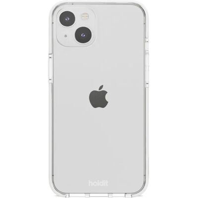 Holdit iPhone 15 Plus Valkoinen Läpinäkyvä Iskunkestävä Suojus Holdit iPhone 15 Plus Valkoinen Läpinäkyvä Iskunkestävä Suojus