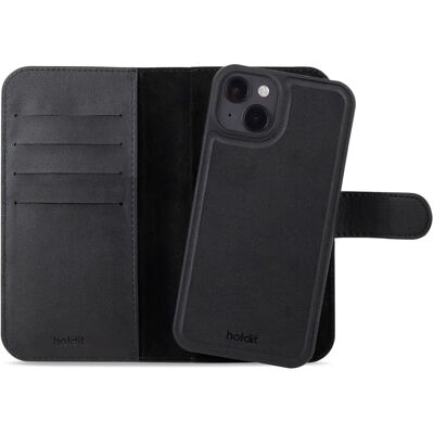Holdit Wallet Case Magnet Plus iPhone 15 - Flip Cover - Musta Holdit Wallet Case Magnet Plus iPhone 15 - Flip Cover - Musta