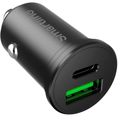 Smartline PD 45W Biloplader - Hurtigopladning for enheder Smartline PD 45W Biloplader - Hurtigopladning for enheder