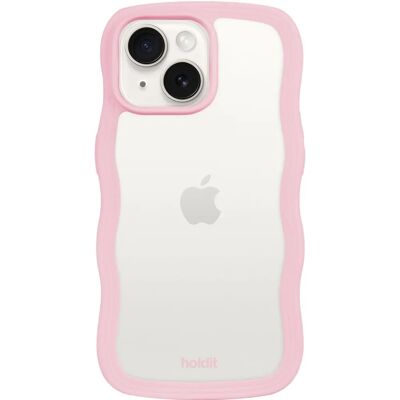 Holdit iPhone 13/14/15 Roosa Aaltoileva TPU Kuori - Puhelimen Kuori Holdit iPhone 13/14/15 Roosa Aaltoileva TPU Kuori - Puhelimen Kuori