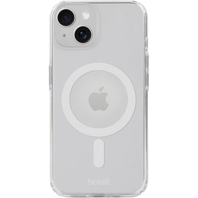 Holdit Pokrowiec MagSafe na iPhone 15 / 14 / 13 - Przezroczysty / Biały Holdit Pokrowiec MagSafe na iPhone 15 / 14 / 13 - Przezroczysty / Biały