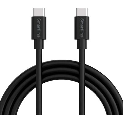 Smartline USB-C til USB-C Kabel - 1m - Rask lading & Synkronisering Smartline USB-C til USB-C Kabel - 1m - Rask lading & Synkronisering
