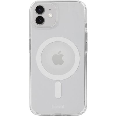 Holdit MagSafe suoja iPhone 12 / 12 Pro - Läpinäkyvä / Valkoinen Holdit MagSafe suoja iPhone 12 / 12 Pro - Läpinäkyvä / Valkoinen