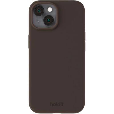 Holdit iPhone 13 / 14 Zachte Touch Siliconen Cover - Chocolade Holdit iPhone 13 / 14 Zachte Touch Siliconen Cover - Chocolade