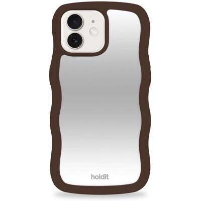 Holdit vågig skal till iPhone 15 / 14 / 13 - Choklad / Spegel Holdit vågig skal till iPhone 15 / 14 / 13 - Choklad / Spegel
