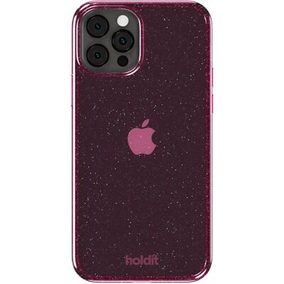 Holdit iPhone 12 / 12 Pro Glitter Case - Lyserød - Telefoonhoesje Holdit iPhone 12 / 12 Pro Glitter Case - Lyserød - Telefoonhoesje