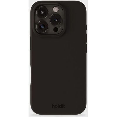 HoldIt silikonikuori iPhone 16 Pro - Musta HoldIt silikonikuori iPhone 16 Pro - Musta