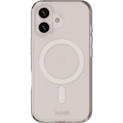 Holdit iPhone 16 MagSafe Hülle - Transparent/Weiß - Handyhülle Holdit iPhone 16 MagSafe Hülle - Transparent/Weiß - Handyhülle